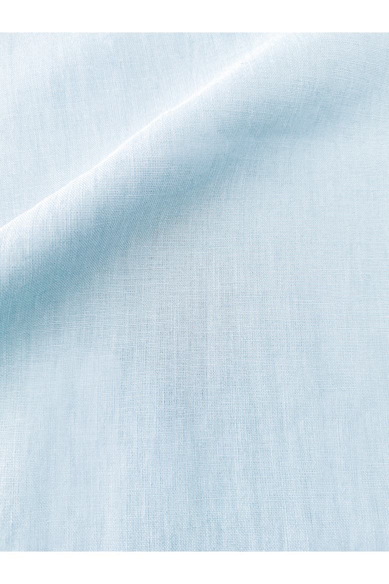So Soft Linen Fringe Napkins, Main, color, Sky Blue