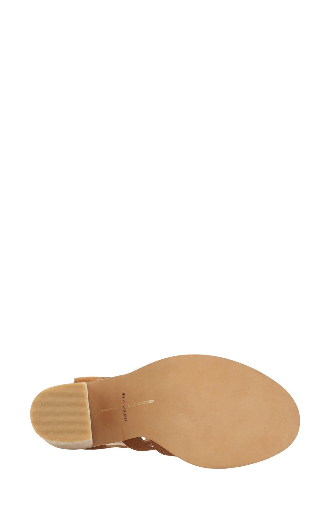 'Lyndon' Lace-Up Sandal, Alternate, color, SADDLE SUEDE