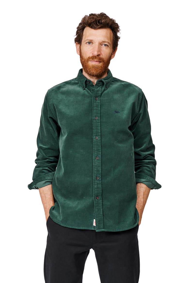 Haworth Corduroy Shirt, Main, color, Dark Green