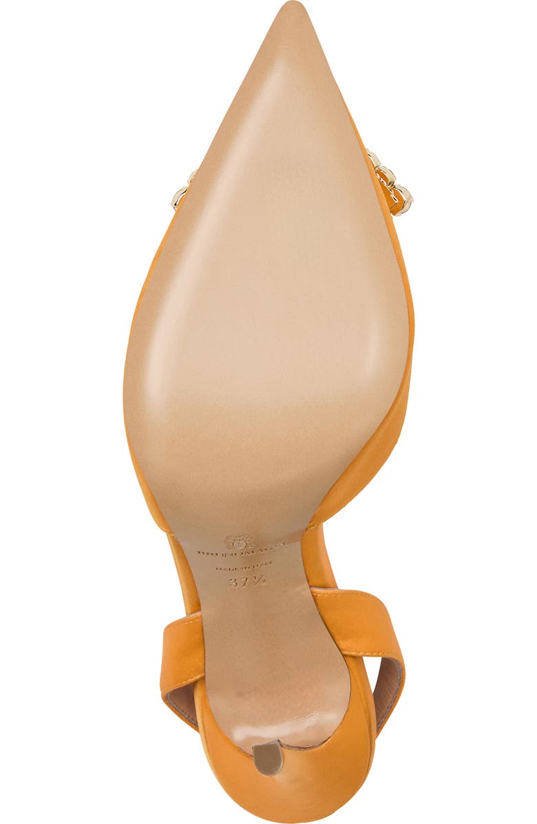 Bruno Magli Moda Slingback Pointed Toe Pump, Alternate, color, Orange Satin
