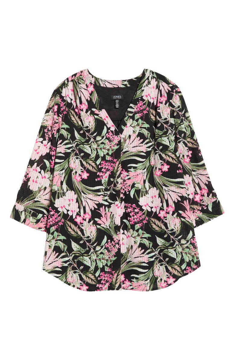 Jones New York Tropical Floral Print Tunic, Alternate, color,