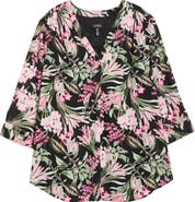 Jones New York Tropical Floral Print Tunic