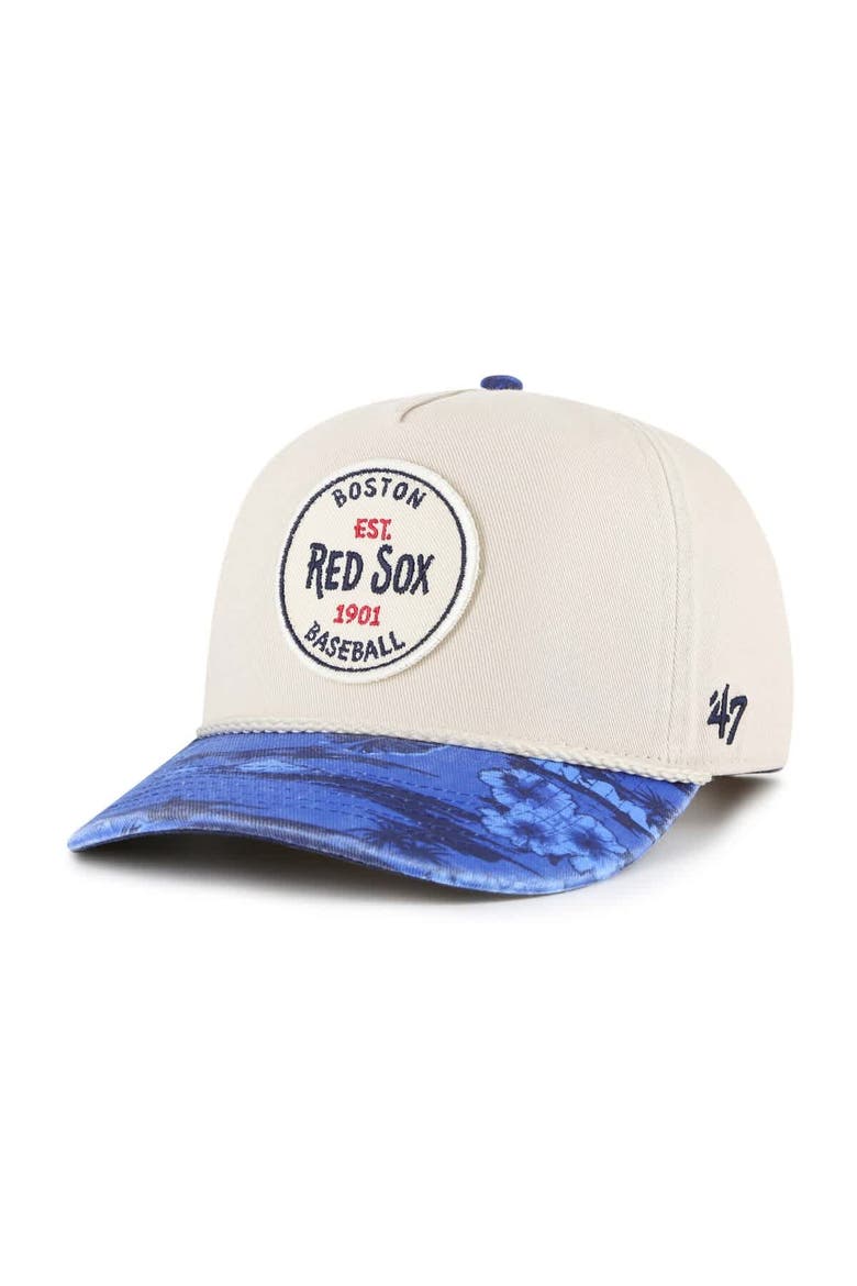 Men's '47 Cream/Navy Boston Red Sox Fiji Rope Hitch Adjustable Hat, Main, color, Cream