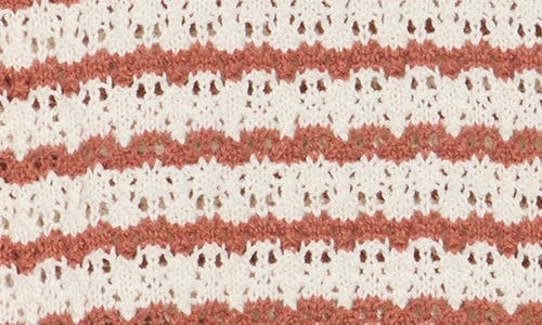 Shop Sanctuary Stripe Cotton Sweater Tank In Teak Natural