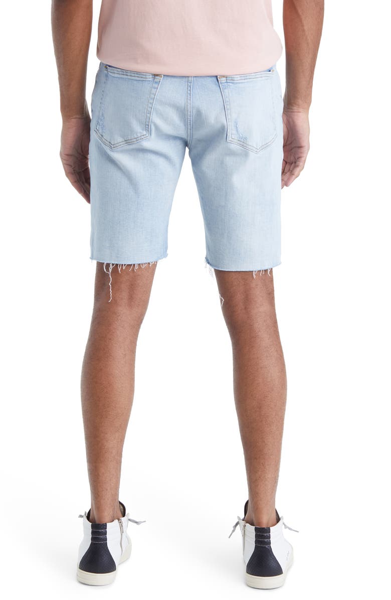 FRAME L'Homme Cutoff Denim Shorts, Alternate, color, Bates Rips
