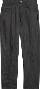 Undercover Asymmetric Seam Crinkled Linen Pants