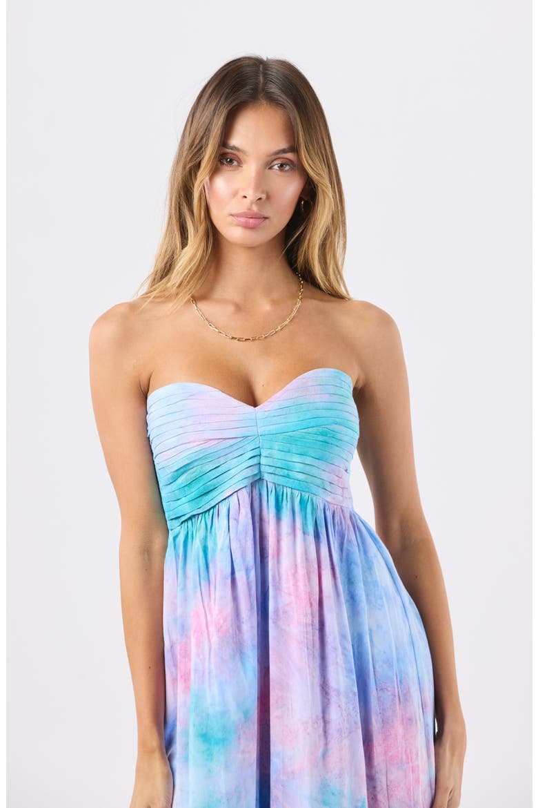 Shawna Strapless Maxi Dress, Alternate, color, MARBLED CRYSTAL
