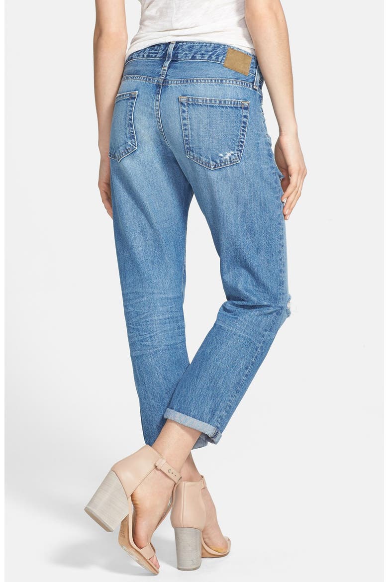 'Drew' Destroyed Boyfriend Jeans, Alternate, color, 14 YEAR TAILSPIN