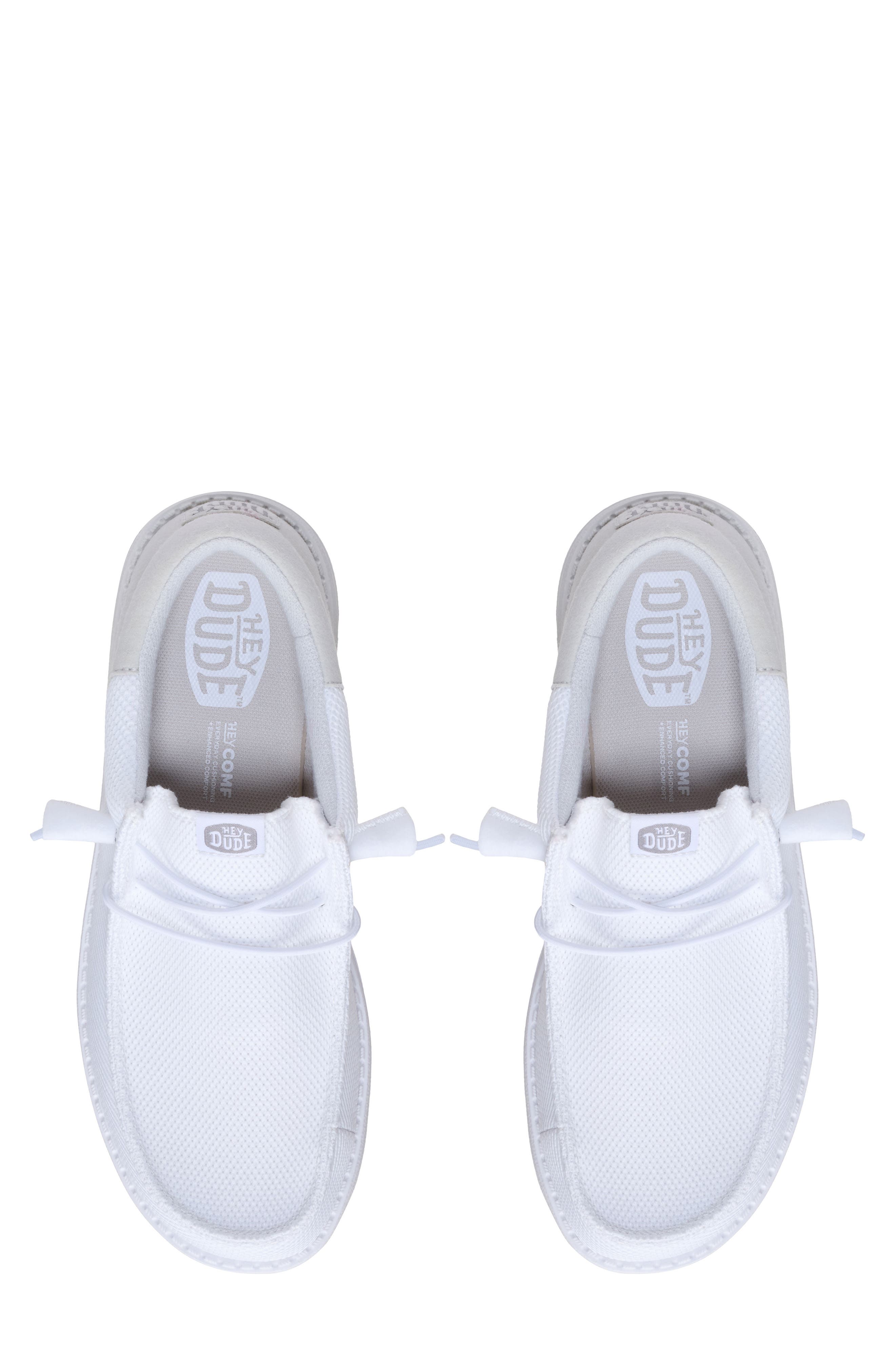 Wally Funk Mesh Split Slip-On, Alternate, color, WHITE/ GREY