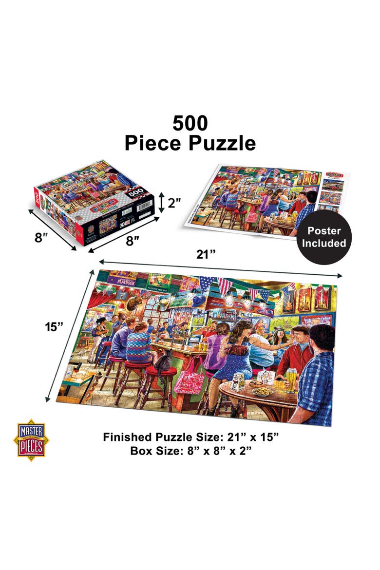 Duffy's Sports & Suds 500 Piece Puzzle, Alternate, color, Multicolor