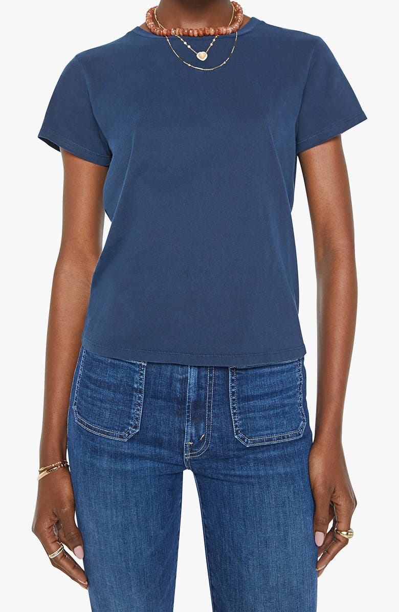 MOTHER Little Goodie Goodie Graphic T-Shirt, Main, color, Navy