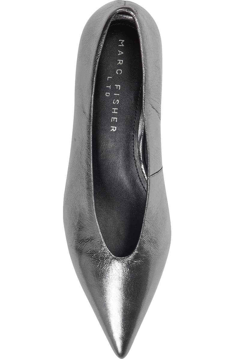 Marc Fisher LTD Cecile Pointed Toe Pump, Alternate, color, Metallic Silver