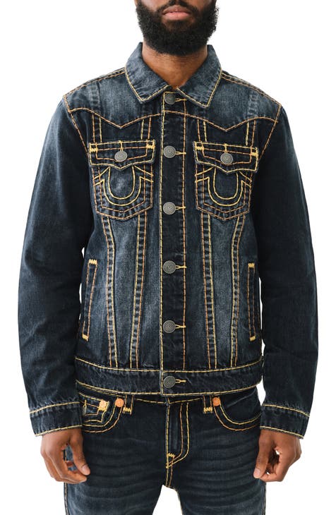 Mens true religion jean fashion jacket