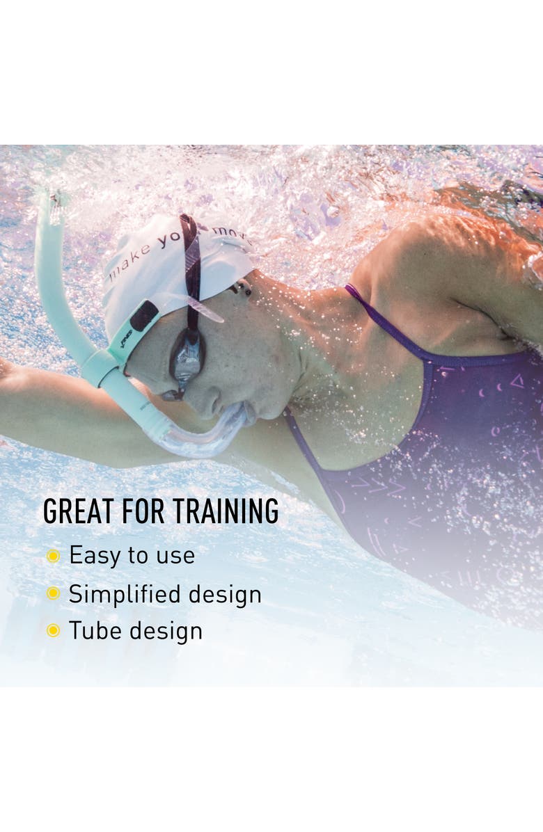 FINIS Glide Center Mount Swim Snorkel for Adults Adjustable Fit Technique Endurance Training, Alternate, color, Mint Green