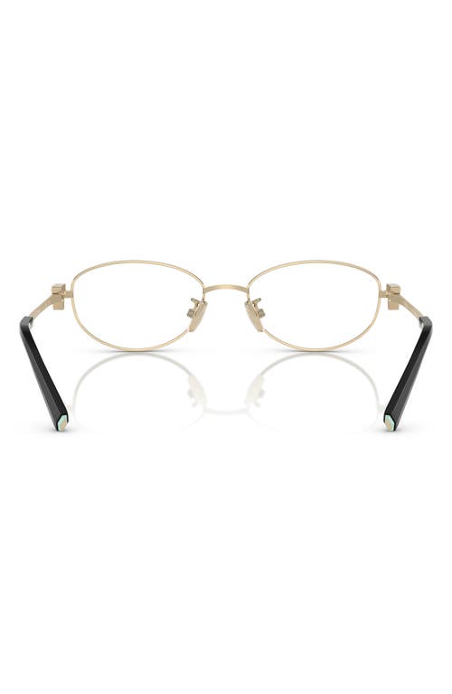 Tiffany & Co . 52mm Oval Optical Glasses In Black Gold