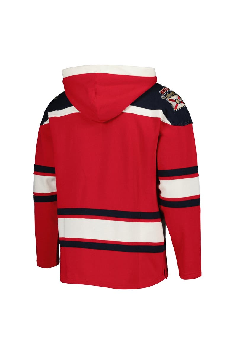 '47 Men's '47 Red Florida Panthers Superior Lacer Pullover Hoodie, Alternate, color, 