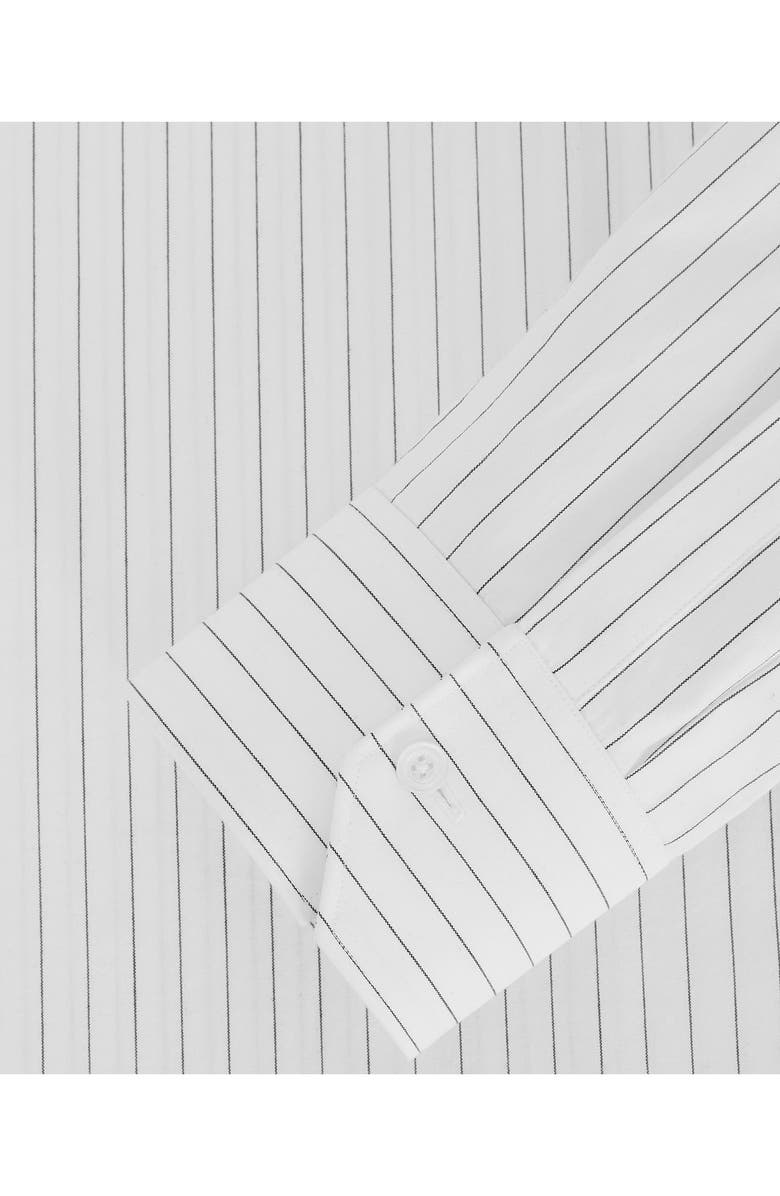 MANGO Slim Fit Stripe Stretch Cotton Button-Up Shirt, Alternate, color,