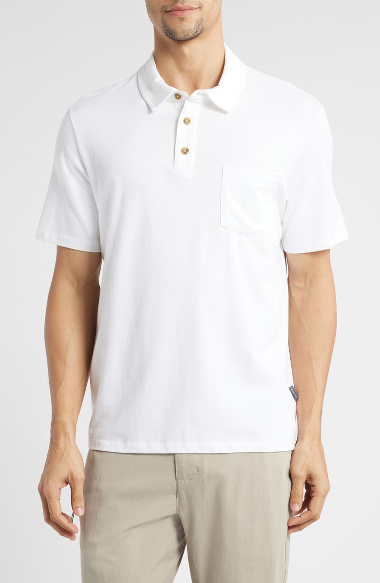 Free Fly Current Performance Polo, Main, color, Bright White