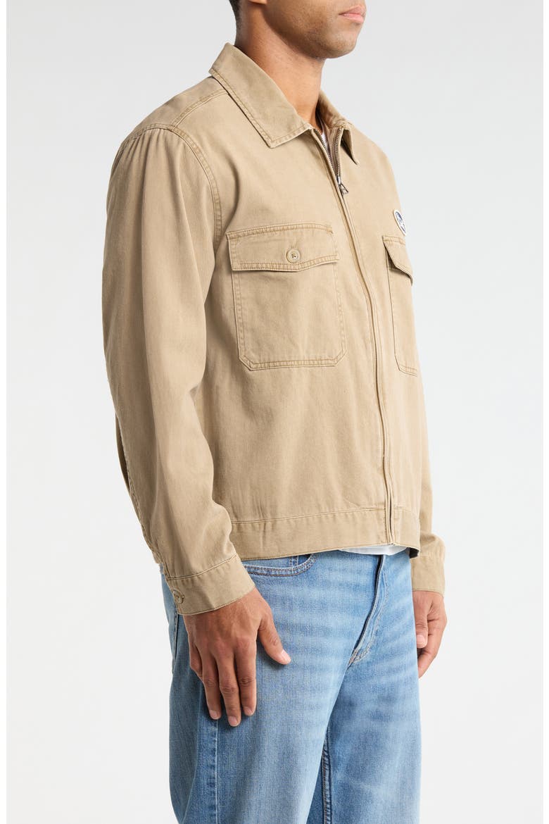Trademark Cotton Garage Jacket, Alternate, color, WASHED KHAKI