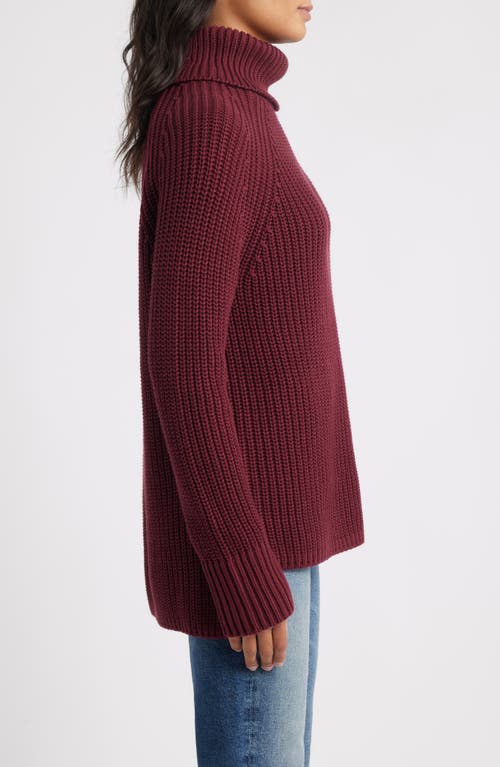 525 Stella Cotton Turtleneck Sweater In Red