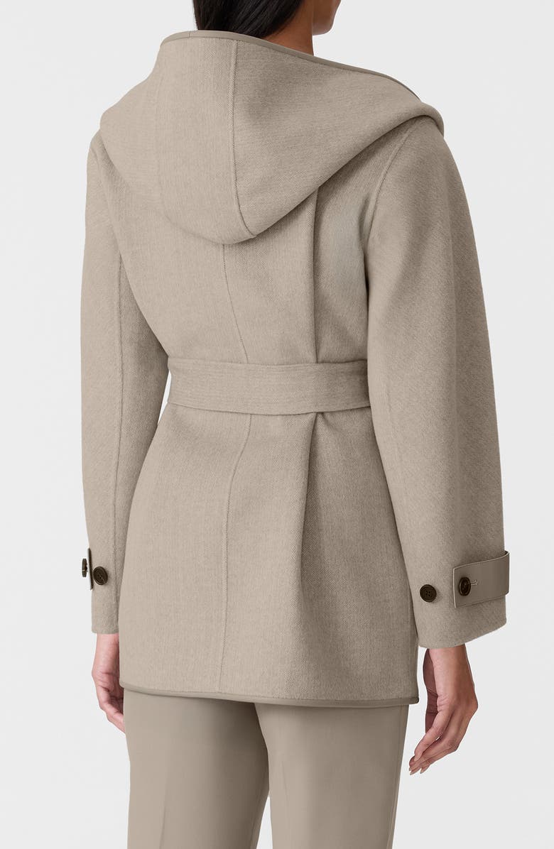 Mackage Paya Belted Herringbone Jacket, Alternate, color, Taupe Mix-Taupe