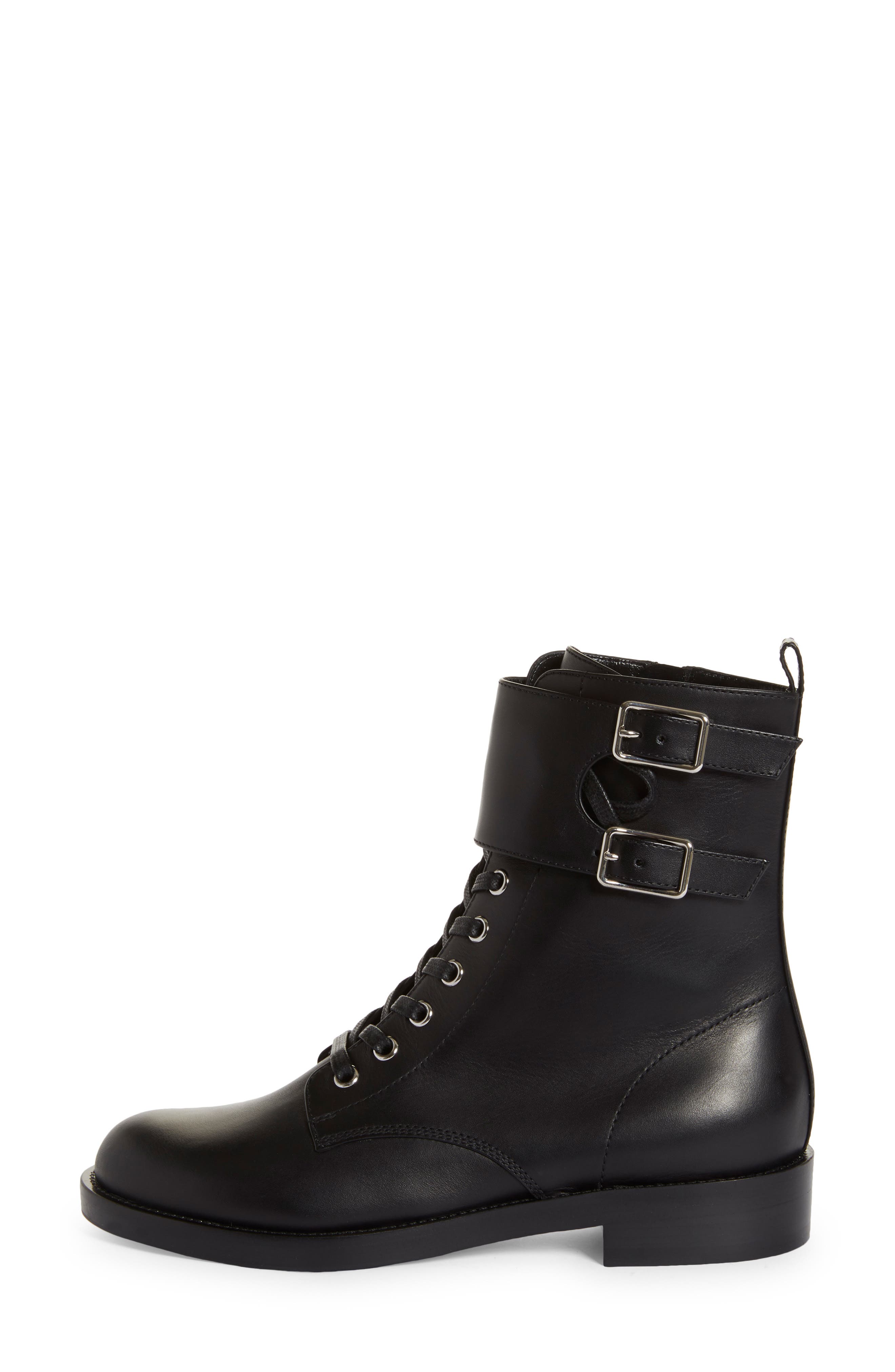 Gianvito Rossi Ankle Cuff Combat Boot, Alternate, color, 