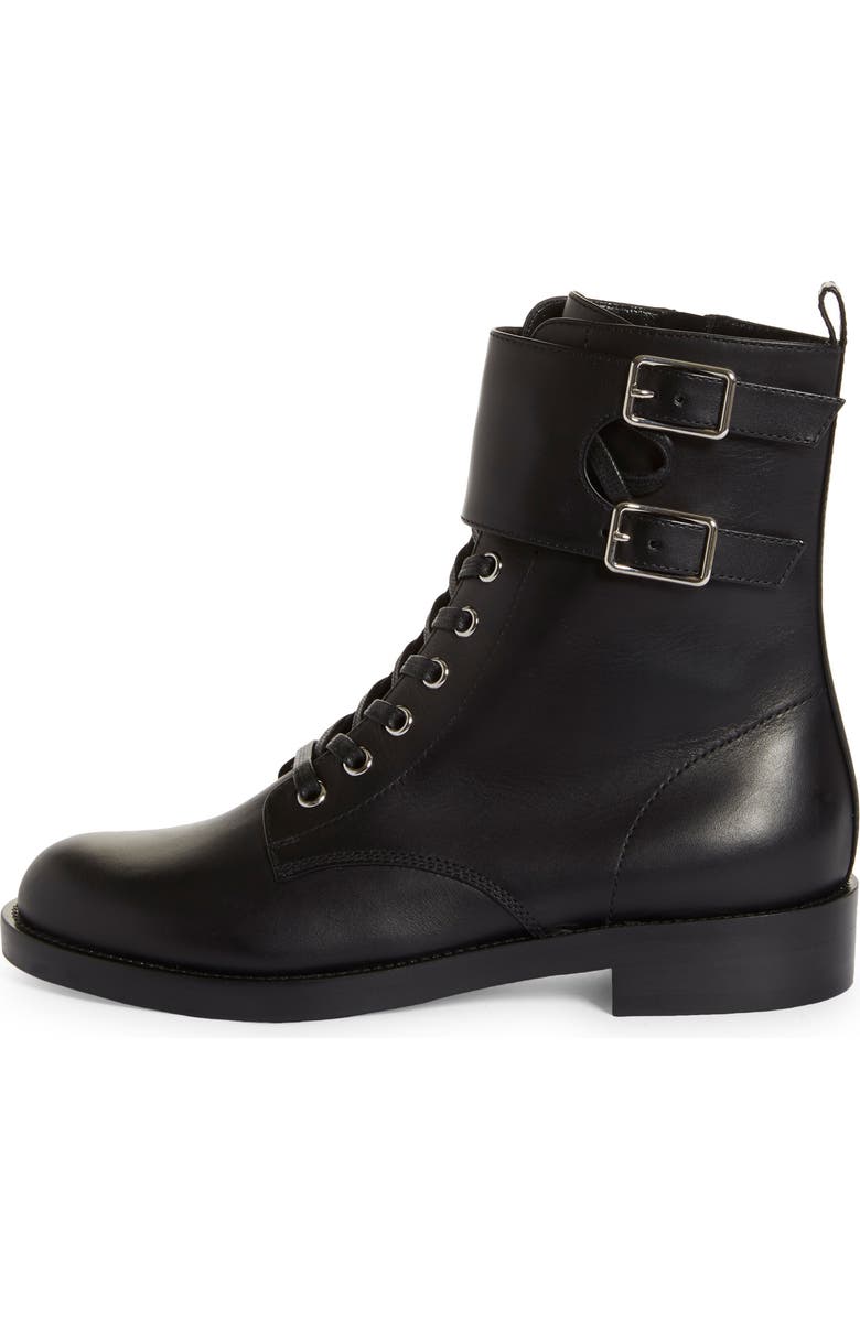 Gianvito Rossi Ankle Cuff Combat Boot, Alternate, color,