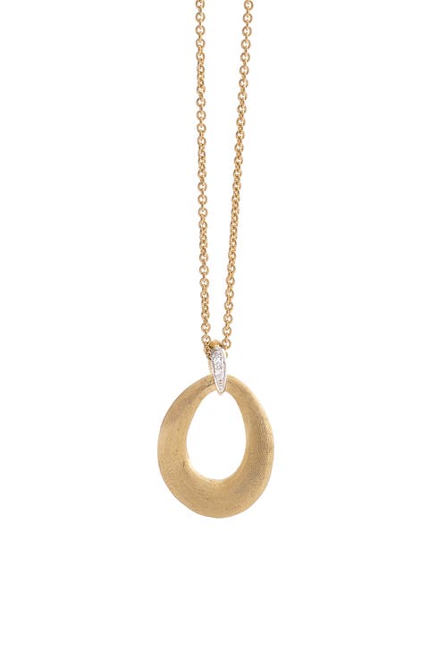 Lucia 18K Yellow Gold & Diamond Loop Pendant Necklace