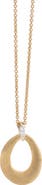 Marco Bicego Lucia 18K Yellow Gold & Diamond Loop Pendant Necklace