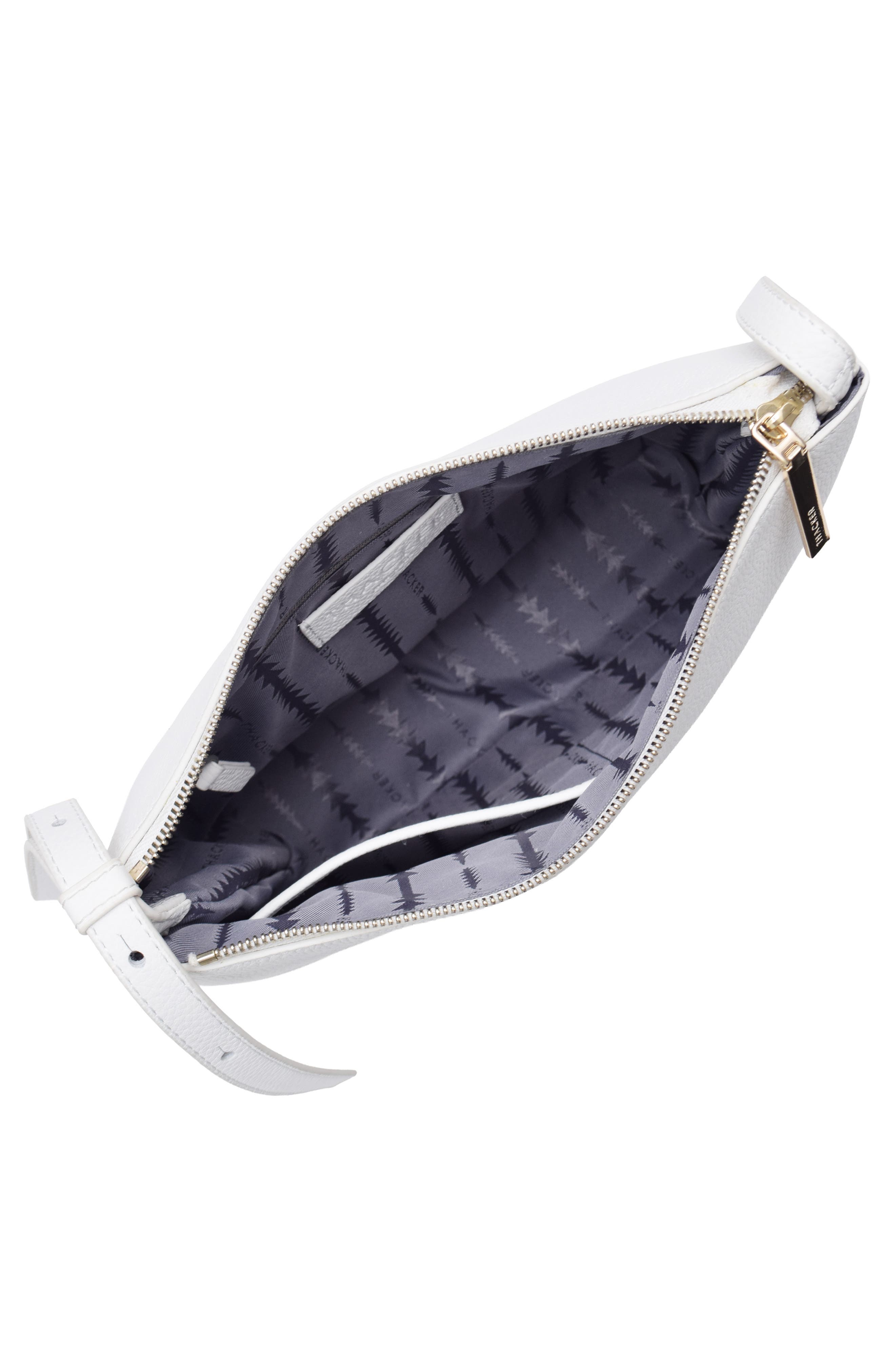 Thacker Callie Leather Crossbody Bag, Alternate, color, White
