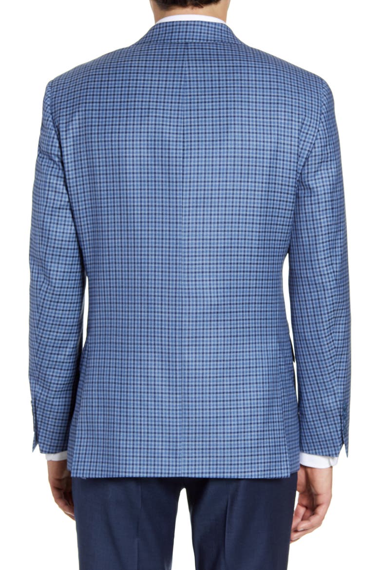 Classic Fit Check Wool Sport Coat, Alternate, color, NAVY/ BLUE