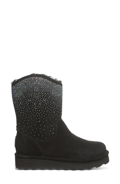 Bearpaw Glam Platform Western Boot In Black