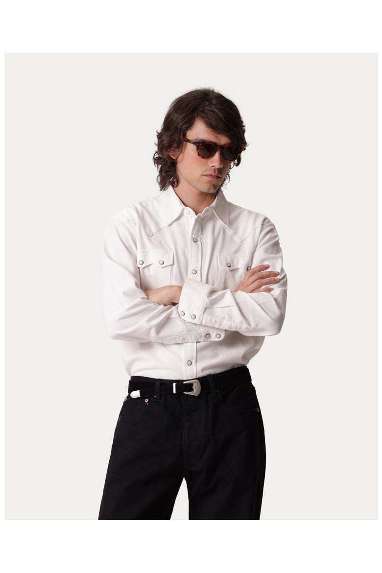 Josh Texan Cotton Shirt, Alternate, color, Red