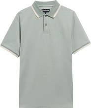 Barbour Barnard Contrast Collar Cotton Piqué Polo