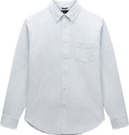 Reigning Champ Stripe Cotton Oxford Button-Down Shirt
