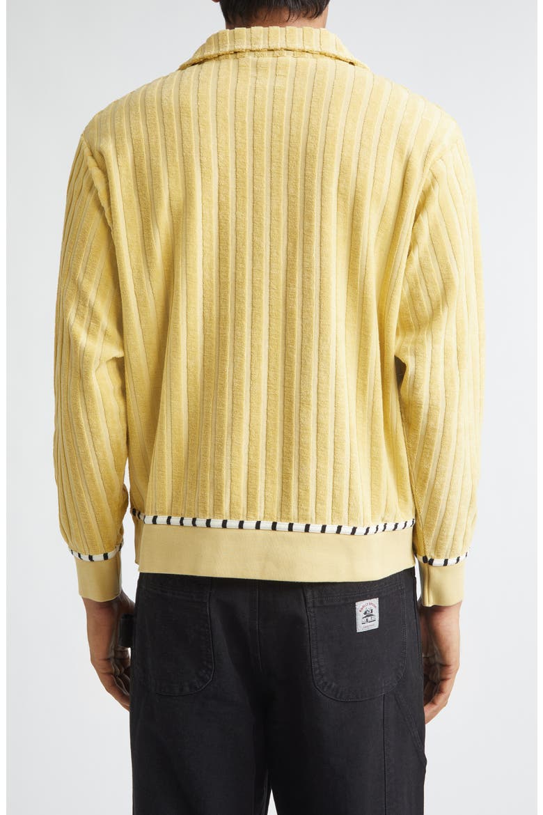 Croquet Ground Rib Terry Cloth Pullover, Alternate, color, YELLOW GREEN
