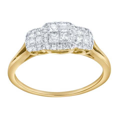 Varenne 0.35 Ct 10K Gold Diamond Ring
