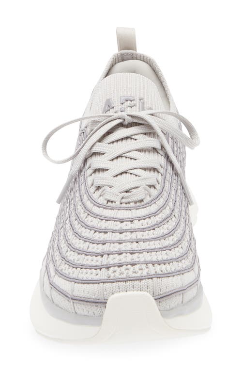 Apl Athletic Propulsion Labs Techloom Zipline Sneaker In Harb Grey/cement/anthra