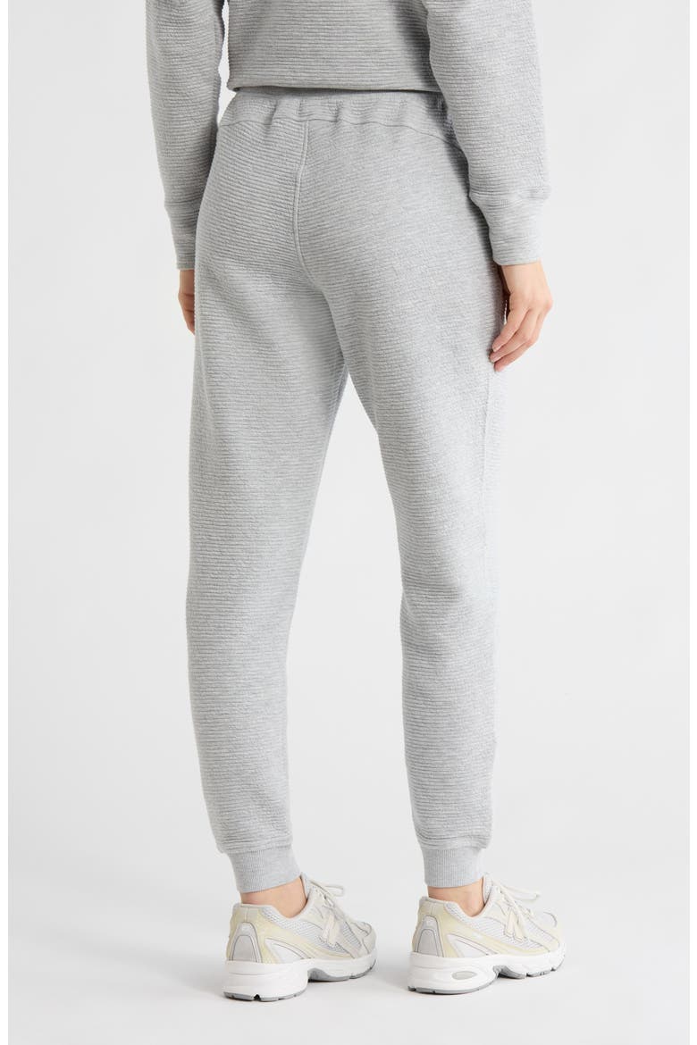 Eva Ottoman Cotton Blend Joggers, Alternate, color, HEATHER GREY