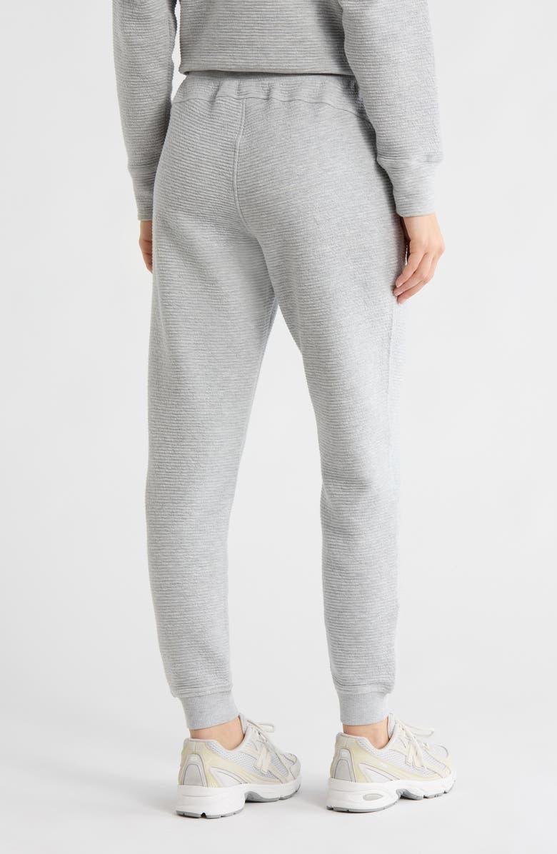 90 DEGREE BY REFLEX Eva Ottoman Cotton Blend Joggers, Alternate, color, Heather Grey