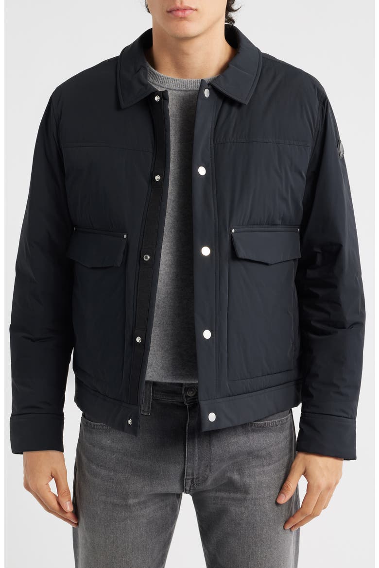 Brixton Down Trucker Jacket, Alternate, color, BLACK