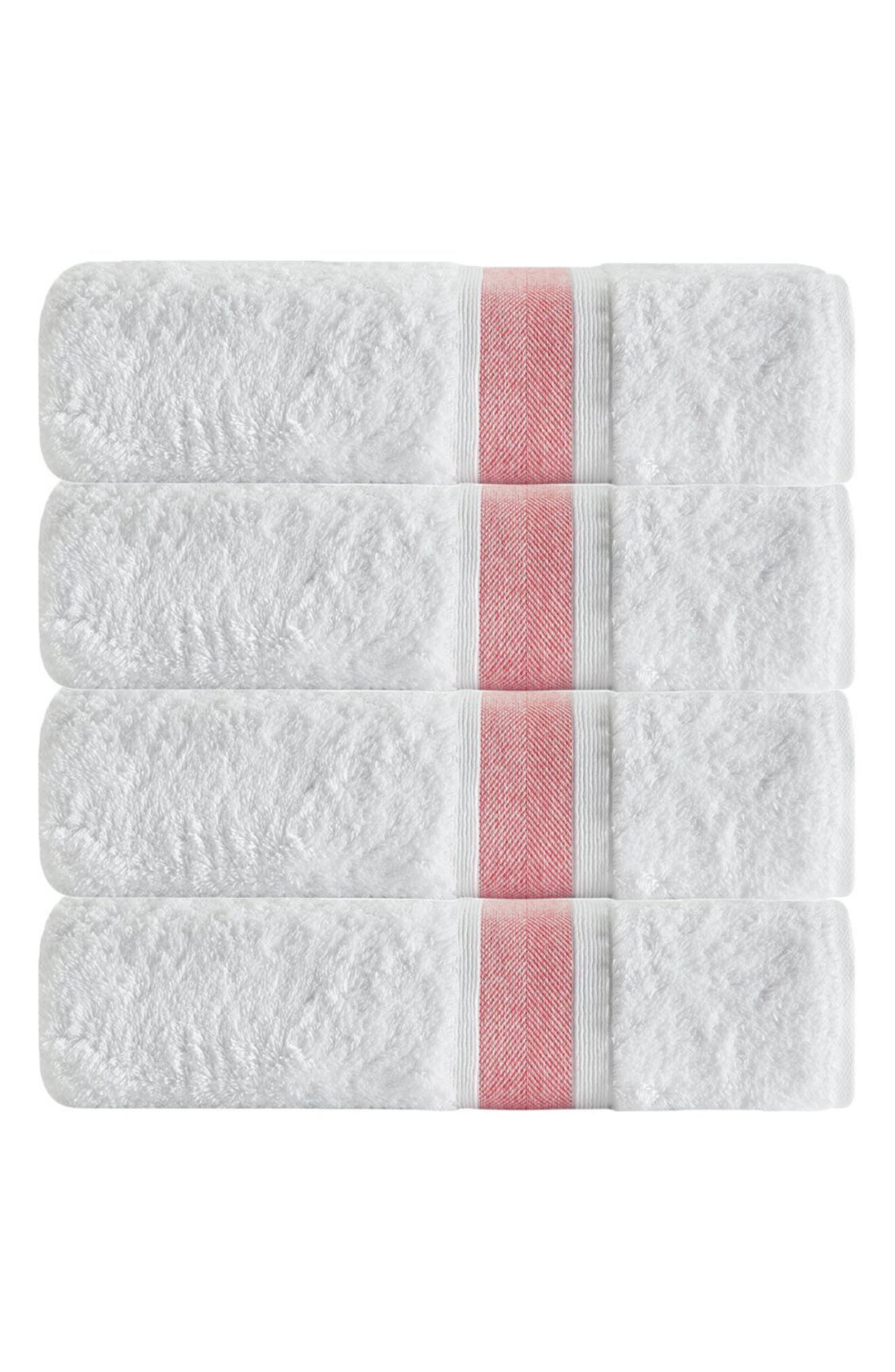 DePera Unique 4-Piece Turkish Cotton Bath Towels
