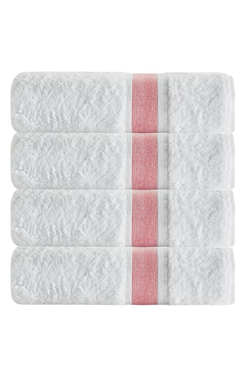 Unique 4-Piece Turkish Cotton Bath Towels