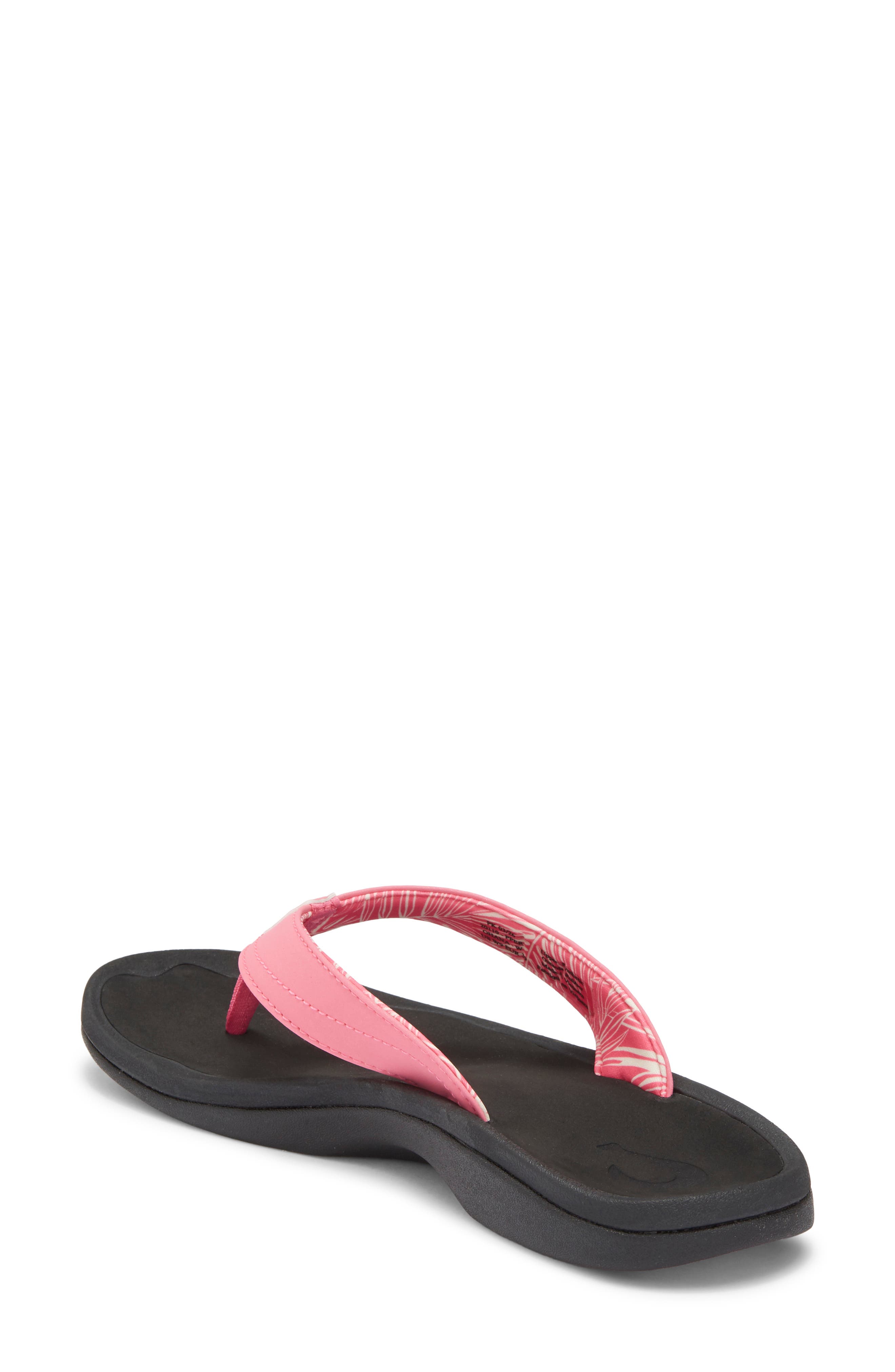 Ohana Flip Flop, Alternate, color, PUNCH PINK/ PALM