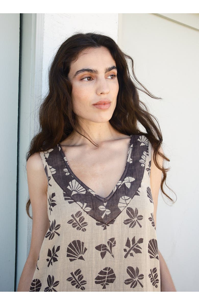 Ace & Jig Beth Reversible V-neck Shift Dress, Alternate, color, Botanical