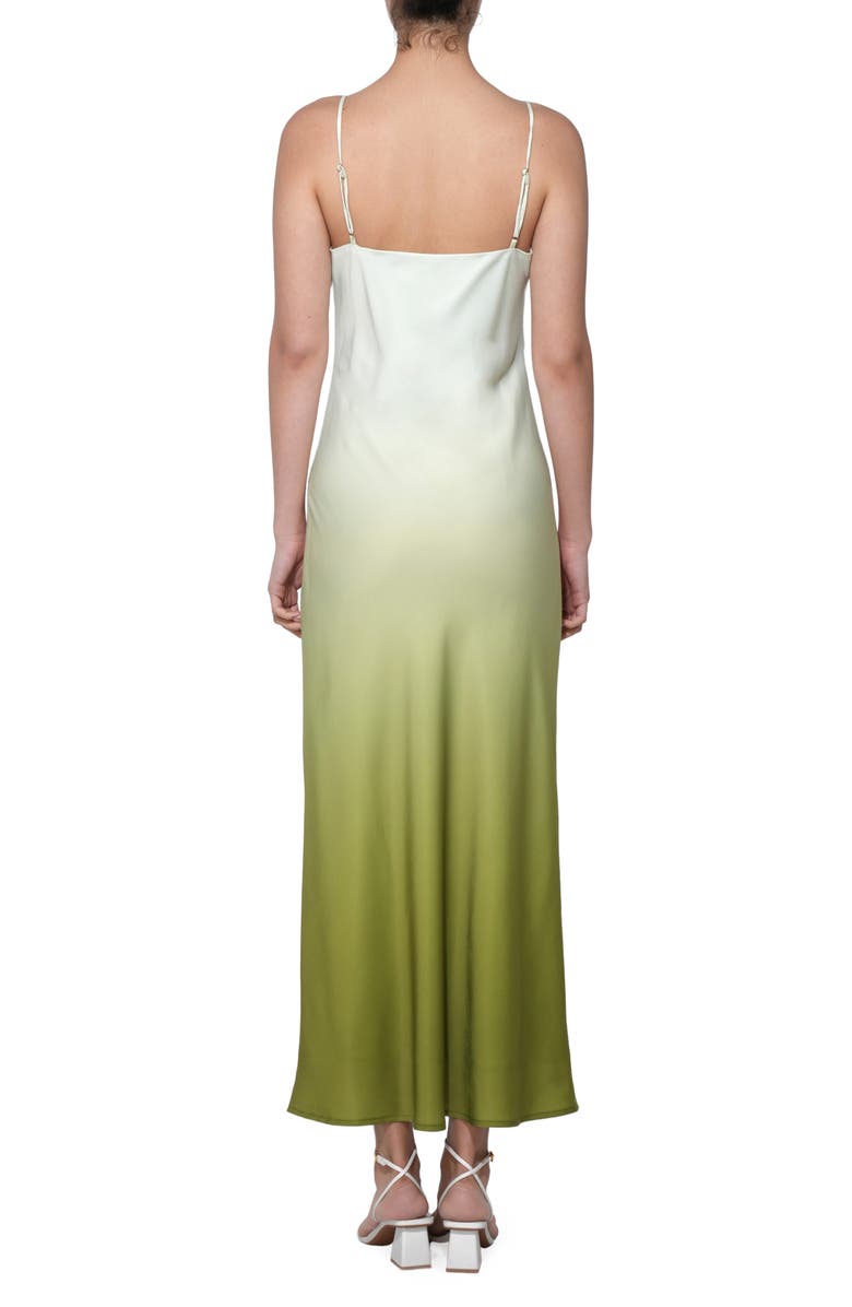 Adelyn Rae Cecilia Gradient Floral Print Slipdress, Alternate, color, Lime Multi