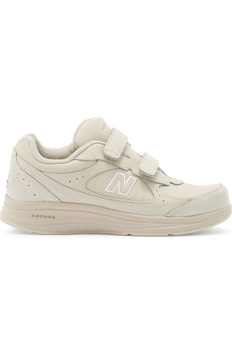 New Balance Leather Sneaker, Alternate, color, Bone