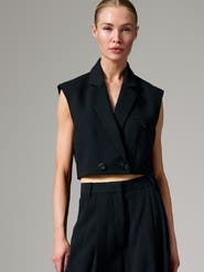 DAY Birger et Mikkelsen Marnie Cropped Gabardine Waistcoat