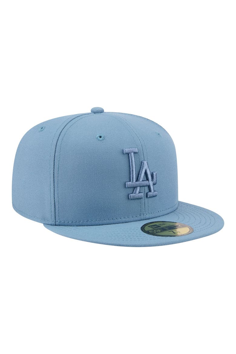 Men's New Era Blue Los Angeles Dodgers Color Pack 59FIFTY Fitted Hat, Alternate, color, Blue