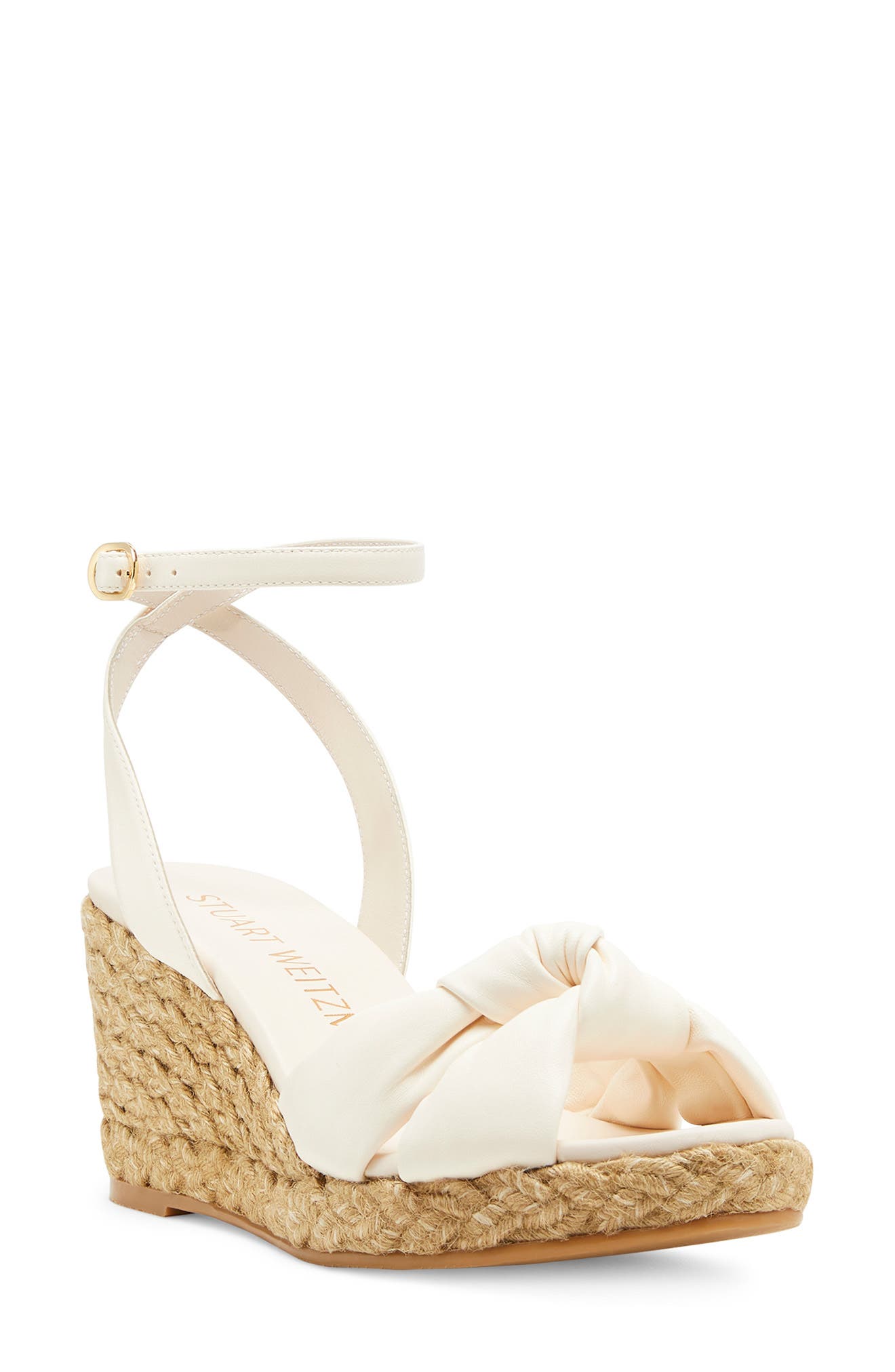 Playa Espadrille Knot Wedge Sandal, Main, color, SEASHELL/ NATURAL